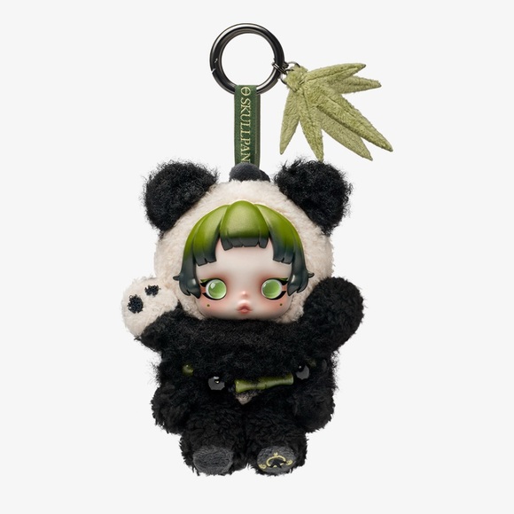 POPMART SKULLPANDA lazy Panda Plush Doll Pendant NEW - Picture 1 of 8